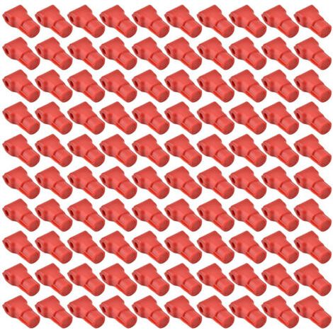 Crochet antivol pour téléphone portable, 100 pièces, serrure pour marchandises de magasin de détail, rouge (7MM) (1/5)