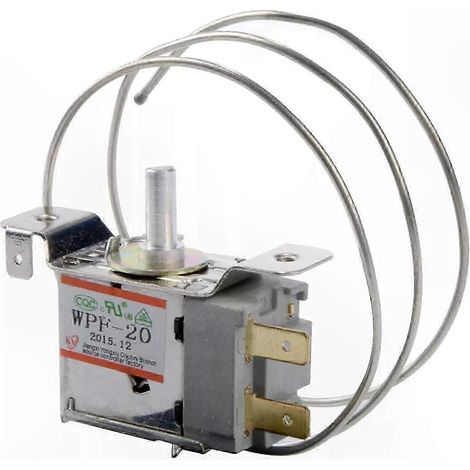 Thermostat 2 broches 6A 60Hz 220-250V pour congélateur et réfrigérateur, pièce de rechange compatible (1/5)