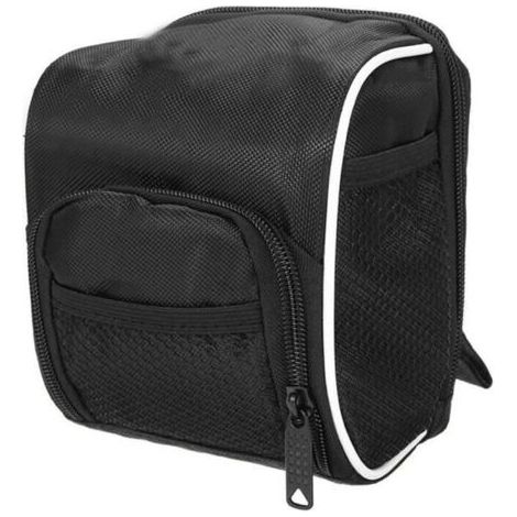 (Noir)Dilwe pochette extérieure pour vélo Sacoche de vélo pour guidon avant de vélo Sacoche de vélo pour extérieur moto pour