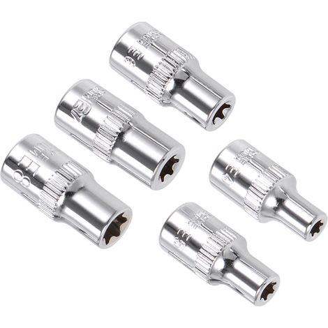 Ensemble de Douilles Torx Externes 1/4" E4-E8 5 Pièces (1/5)