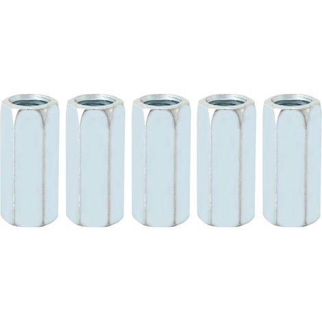 5pcs M1240 Long Rod Nut Hex Hexagonal Sleeve Nut Standoff Threaded Fasteners (17mm)