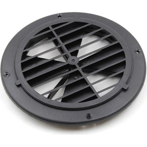 Hotte de ventilation marine en nylon, sortie d'air, persienne, yacht, fenêtre d'évacuation d'air pour camping-car, accessoires marins, noir avec pales de ventilateur, nylon noir avec pales de ventilat