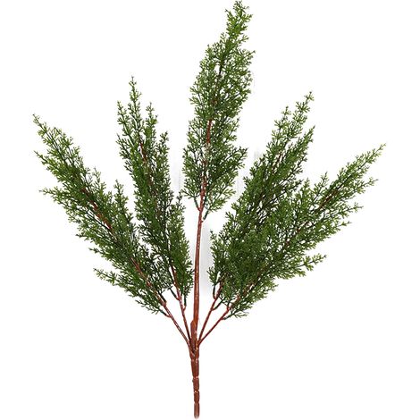 Simulation de branches de cyprès et de feuilles de plantes pour la décoration de la maison (1/5)
