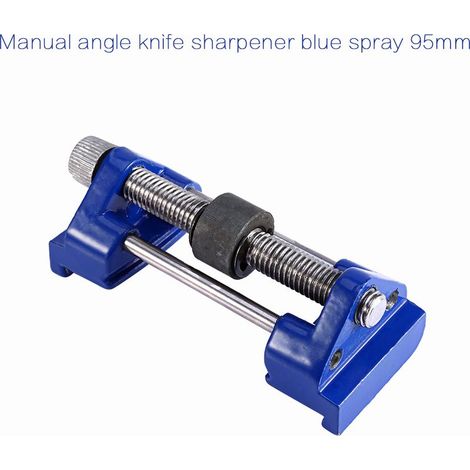 Ciseaux à Bois et Lames de Fer Raboteuses Guide D'affûtage-Aiguiseur à Angle Fixe pour le Travail du Bois-Construction Métallique-Bleu (1/5)