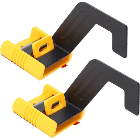 Lot de 2 poignées de verrouillage, interrupteurs à poignée, plaques en alliage, plastique technique et acier, pour porte de boîte de distribution. (1/5)