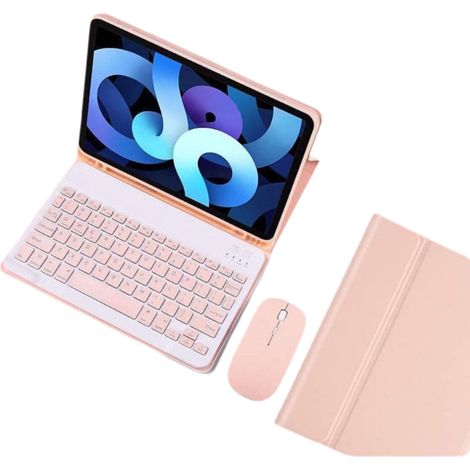 Étui clavier avec souris et souris intégrée pour iPad 11" (2021/2020), clavier fin détachable rétroéclairé, étui à rabat intelligent avec clavier pour iPad Pro 11 pouces (2e/3e génération) (1/5)