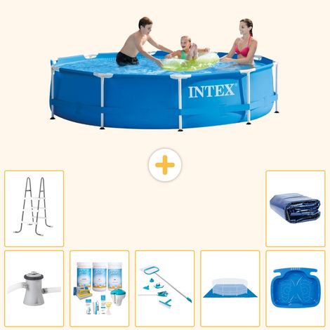 Intex Piscine Tubulaire Ronde - 305x76 cm - 8-pièces S20466 (1/5)