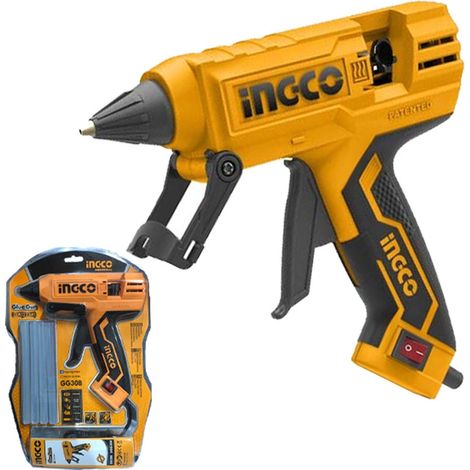 PISTOLA TERMOCOLLANTE PER COLLA A CALDO 220W INGCO GG308 (1/5)