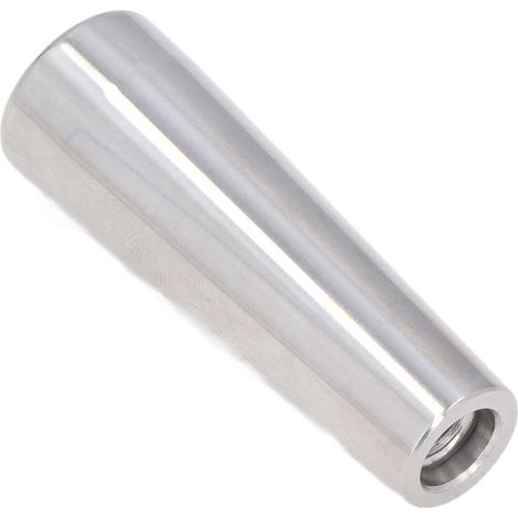 Bierzapfhahngriff aus hochglanzpoliertem Edelstahl, rostfrei, 6,6 cm, für Bierzapfanlagen, 3/8-Zoll-Gewinde (1/5)