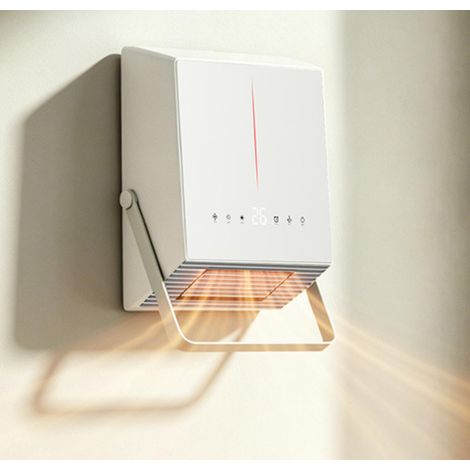 No-drill heater with towel rail, two temperature settings, smart timer and heating function. (1/5)