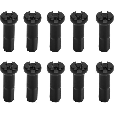 10 Pièces Bouchons de Rayons Vélo Montagne Alliage Aluminium 7075 14G Noir Accessoire Cyclisme (1/5)