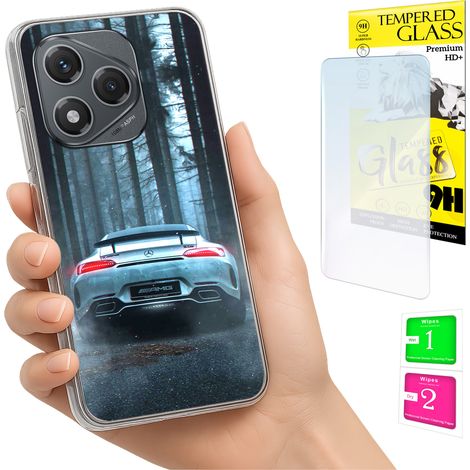 Custodia per Honor 400 Lite con cover posteriore e vetro 9H. (1/5)