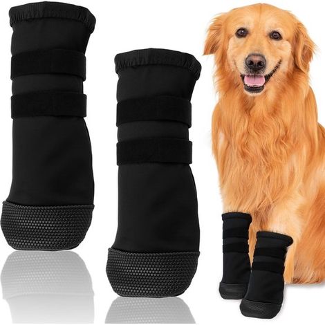 1 paio di calzini per cani, protezioni per le zampe, scarpe per cani, antiscivolo, protezione per le zampe in caso di lesioni, traspiranti, morbidi, protezione per le zampe, protezione per i piedi (1/4)