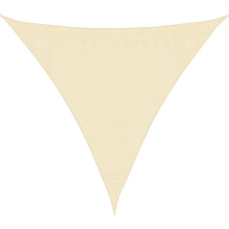 Parasol en PEHD triangulaire 3,6x3,6x3,6 m Crème