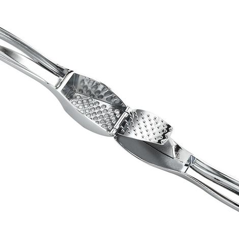 Premium-Knoblauchpresse – Super einfach zu verwendender und zu reinigender Knoblauchzerkleinerer und -mahler – Müheloses Zerkleinern von Knoblauch und Ingwer (kein Schälen erforderlich) – Robust und M (1/4)