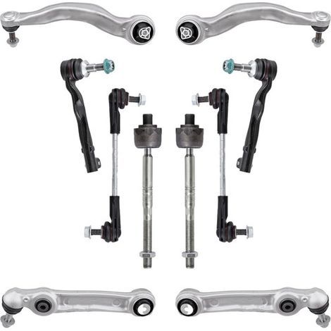 KIT BRACCIO OSCILLANTE 10 PEZZI COMPATIBILE CON BMW 5(G30,F90)520D 09.2016-06.2023 / Kit Sospensione Completo OE/OEM / Bracci Oscillanti + Testine Sterzo / Sostituzione Diretta OEM