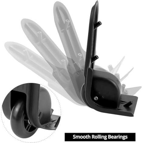 2 Pièces Roues de Rechange pour Valises, Roues de Valise, Roues de Rechange pour Valises à Coque Rigide et Souple (1/5)