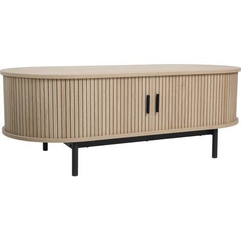 Table basse en MDF décor mélaminé beige (1/5)