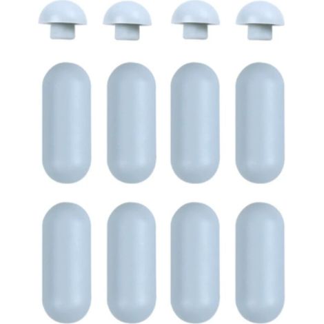XEPHO Amortisseur Universel WC,12 PCS Tampons pour abattant de WC,Tampon Universel pour Siège de Toilette Kit D'amortisseurs,Abattant WC Tampon de Remplacement de Toilette Pour la maison,le bureau etg