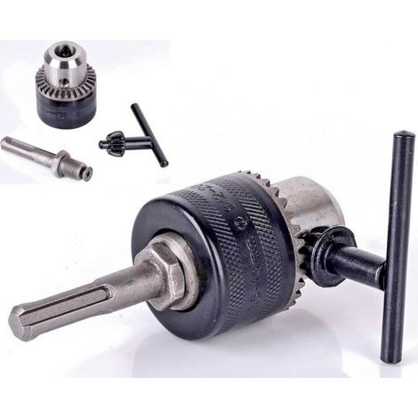 Mandrino Per Trapano A Cremagliera 13MM + Adattatore SDS Plus