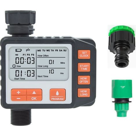 Programmateur arrosage tuyau jardin automatique avec mode manuel pour pelouse cour piscine extérieur durable (1/5)