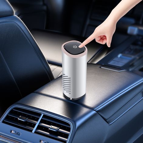 Luftreiniger, Silber Auto-Luftreiniger, HEPA Aktivkohle Composite Filterpatrone (1/5)
