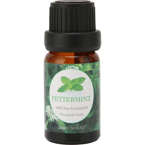Huile essentielle de menthe poivrée 10ml pour diffuseur - relaxation musculaire, soulagement des douleurs et du stress, massage corporel apaisant. (1/5)