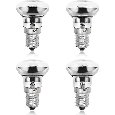 Lampe à lave 30 W E14 R39 avec réflecteur, culot E14 R39, intensité variable, 220-240 V CA (lot de 4)