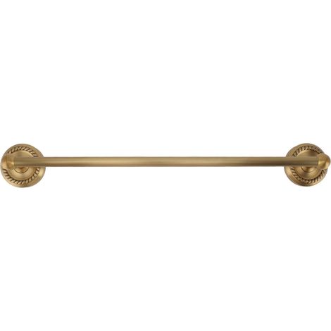 Porte-serviettes en cuivre style européen, barre simple, porte-serviettes suspendu, style antique (1/5)