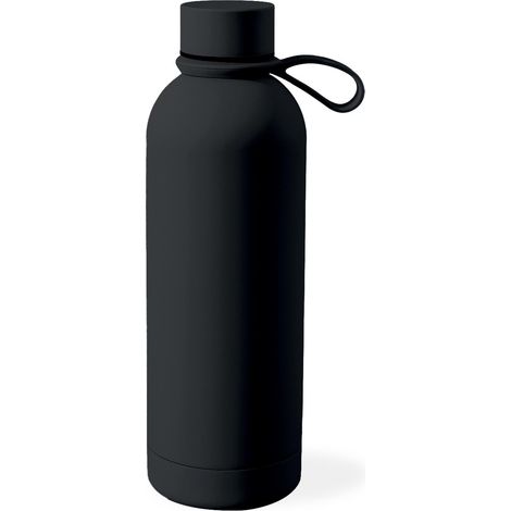 PURO Borraccia Bottiglia Termica In Acciaio Doppio Strato Nero 500 ml