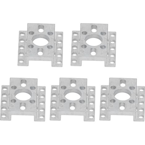 5 Connecteurs en U pour rail carré, supports de poutre de ligne en acier, kit de 5 pièces pour équipements robotiques et génie mécanique (1/5)