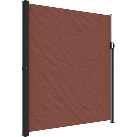 vidaXL Tenda da Sole Laterale Retrattile Marrone 220x500 cm