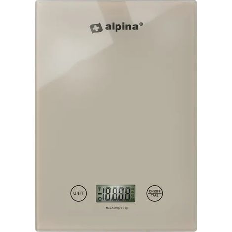Báscula de cocina Alpina 256978 capacidad 5 kg precisión 1 g (1/2)