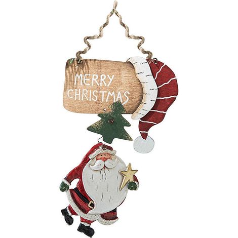 AURA Hängende Weihnachtsdekorationen, hängende Vintage-Weihnachtsdekorationen, hängende Türdekorationen für Weihnachten, Heimdekorationen, 01a (1/3)