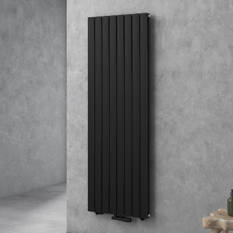 Doporro – Radiateur vertical en acier inoxydable 180x61 cm – Puissance 2095 W – Montage mural – Couleur anthracite – Économie d'énergie