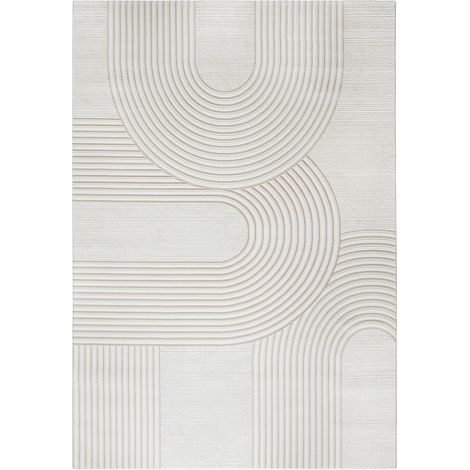 Grande Tappeto dal Design Contemporaneo e Moderno - Beige (290x200 cm) - Grut Beige -
