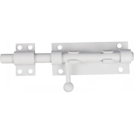 5 Inch Interior Door Lock Door Latch, White Exterior Door Lock Exterior Door Bolt, Stainless Steel Sliding Door Lock, for Interior Doors Bathroom (1/4)