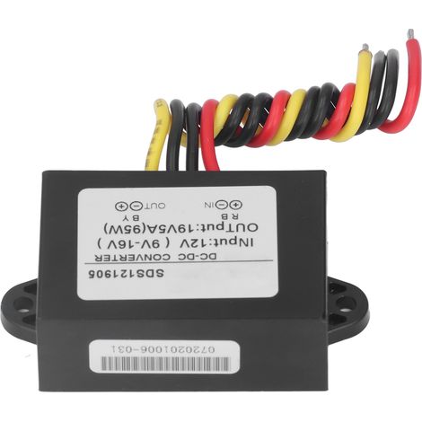 Convertisseur élévateur de tension 12V vers 19V étanche, adaptateur d'alimentation pour chargeur, module boost DC-DC, accessoire étanche pour bloc secteur (1/5)