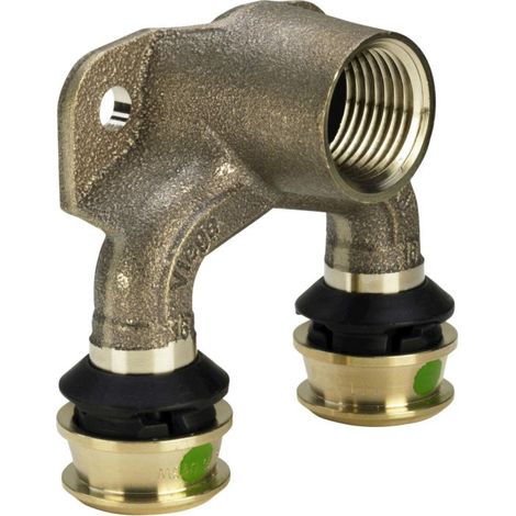 Viega Raxofix panneau double paroi 678463 25mmxRp 1 / 2x25mm, bronze de silicium, avec SC-Contur