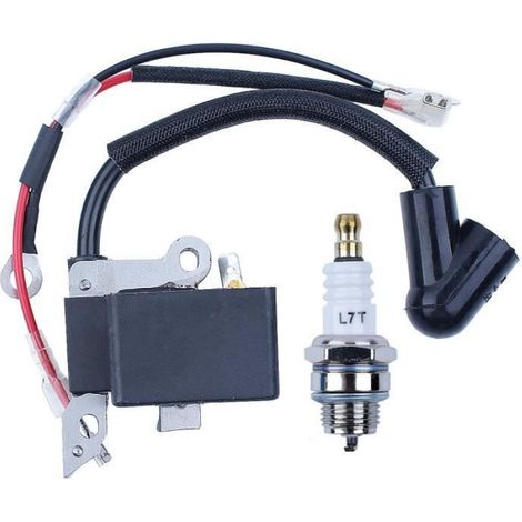 Module D Allumage - Bobine Fil Bougie - Pour Tronçonneuse - Compatible Husqvarna 136 137 141 235 240 41 36 26 23 - Lot De 3 Pièces (1/4)