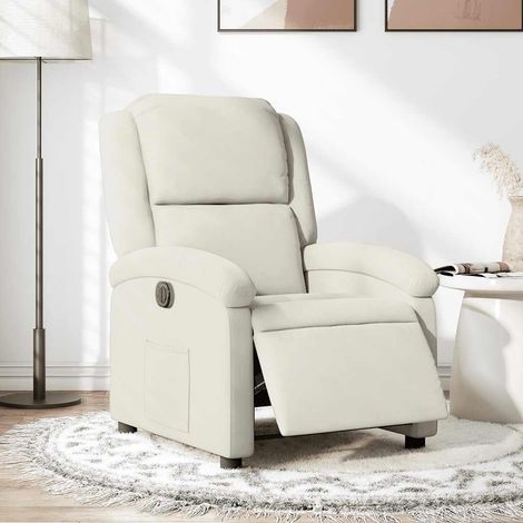 Relaxsessel Elektrisch Creme Samt