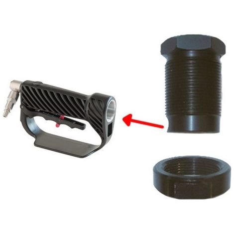Adaptateur pour les poignées sur des tiges fixes pour les shakes de pneus d'olive