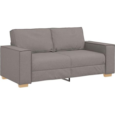 Canapé Sofa 2 places Taupe 180x78x84 cm Tissu (1/5)