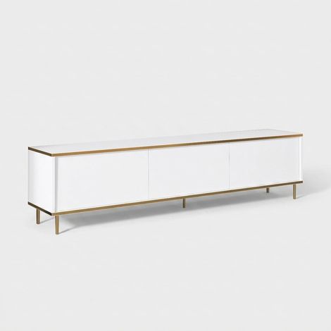 Modernes TV-Lowboard mit Regalböden 180 cm Imaj - Weiß (1/4)