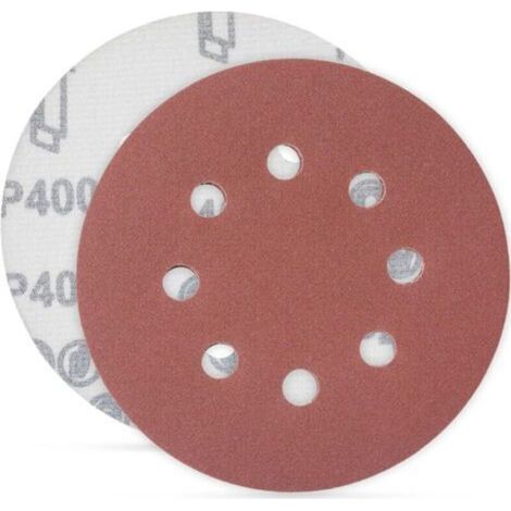 400 Schleifscheiben, Schleifscheiben, Körnung 125 mm, ideal zum Schleifen/Polieren/Entrosten, HSDPS5M100, 100er-Packung (1/4)