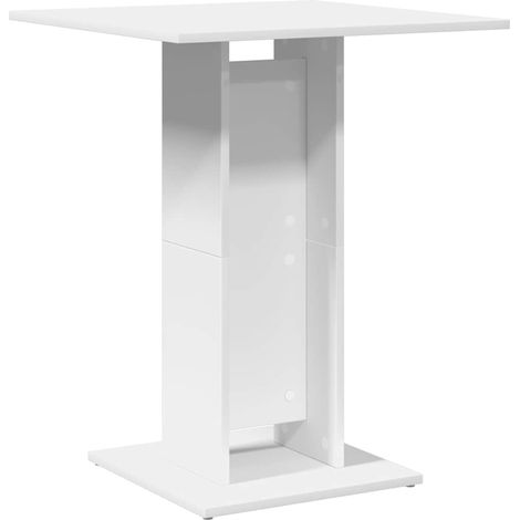 Maison Exclusive - Mesa de bistró de madera contrachapada blanco (1/5)
