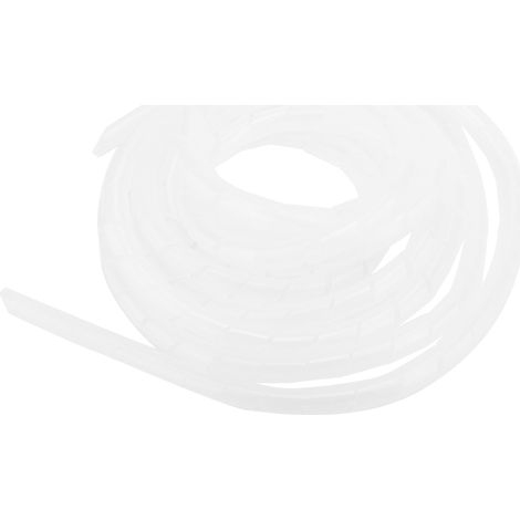 Lot de 2 gaines de protection spiralées en PP, blanc, 14 mm (1/5)