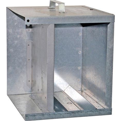 kerbl Caja resistente de metal galvanizado 37 cm de ancho