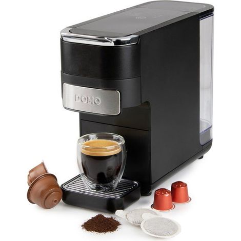 4-in-1 Espressomaschine - DOMO - 1525 W - 1,5 L - Schwarz