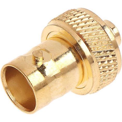 Adaptateur de connecteur coaxial RF BNC femelle plaqué or droit vers SMA femelle (1/5)